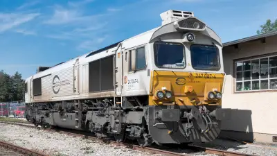 Diesellokomotive Euro Cargo Rail ECR 247 047-4 Freilassing