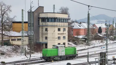 Diesellokomotive V 100 SETG V100.52 Stellwerk Freilassing