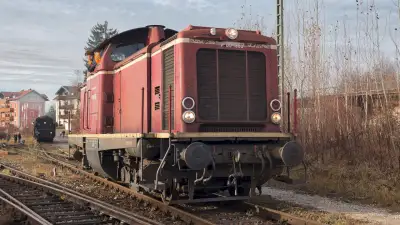 Diesellokomotive Bayernbahn GmbH V 100 1365 Bahnhof Freilassing Betriebswerk