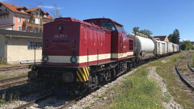 Deutsche Bahn Vegetationskontrolle Unkrautvernichtungszug Blümchentod V 100 Ost