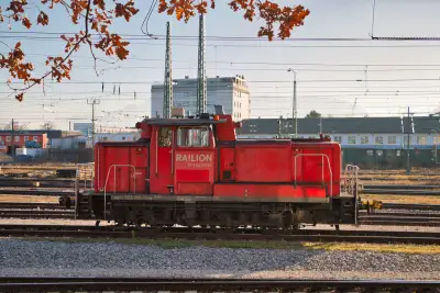Diesellokomotive Rangierlok Railion 363 218-9 Bahnhof Freilassing