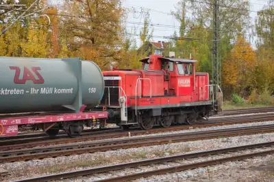 Rangierlok Diesellok RAILION 363 218-9 Bahnhof Freilassing