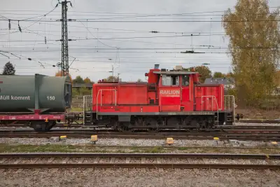 RAILION 363 218-9 Diesellok Rangierlok Bahnhof Freilassing