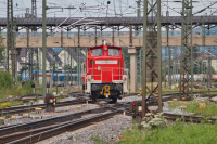 DB 362 845-0 DB V 60 Diesellokomotive Rangierlokomotive Bahnhof Freilassing