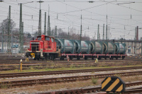 DB 362 598-5 Diesellokomotive Rangierlokomotive Bahnhof Freilassing