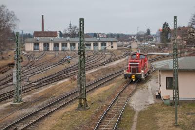 DB 362 598-5 Rangierlok Diesellok Bahnhof Freilassing