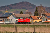 Diesellokomotive DB 363 706-3 DB V 60 Haltestelle Freilassing Hofham