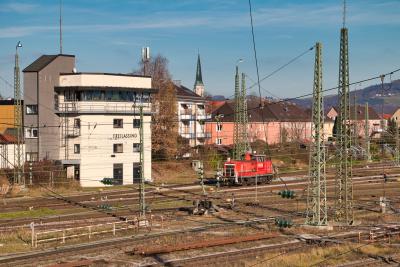 RAILION 363 218-9 Diesellok Rangierlok DB V 60 Bahnhof Freilassing