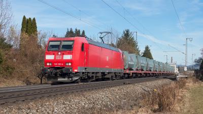 Elektrolokomotive DB 185 186-4 TRAXX Güterzug Freilassing