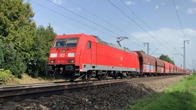 Elektrolokomotive Bombardier TRAXX DB 185 313-4 Güterzug Selbstentladewagen