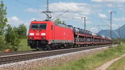 Elektrolokomotive Deutsche Bahn DB 185 309-2 Autotransporter Niederstrass