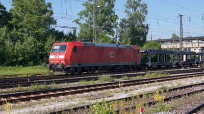 Elektrolokomotive DB 185 153-4 Güterzug Freilassing