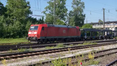 Elektrolokomotive DB 185 153-4 Güterzug Freilassing