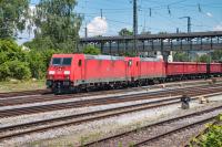 Elektrolokomotive Bombardier Alstom TRAXX DB Baureihe BR 185 391-0 und 185 293-8