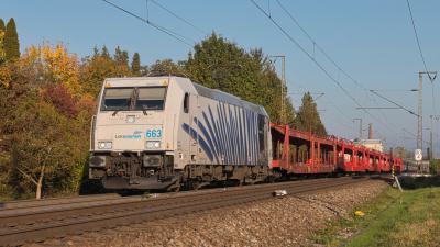 Elektrolokomotive Bombardier TRAXX Lokomotion 185 663-2 in Freilassing