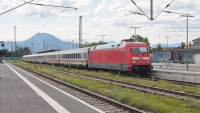 Elektrolokomotive DB 101 049-5 Königssee Express Bahnhof Freilassing
