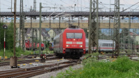 Elektrolokomotive DB 101 085-9 Bahnhof Freilassing nach Berchtesgaden