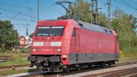 Elektrolokomotive der DB-Baureihe 101 - 101 007-3 in Freilassing