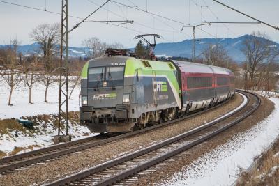 CAT 1016 036 zwischen Freilassing und Traunstein