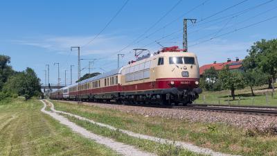 Sonderzug Elektrolokomotive DB 103 245-7 Niederstrass