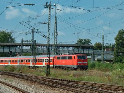 Elektrolok Deutsche Bahn 111 052-7 Bahnhof Freilassing