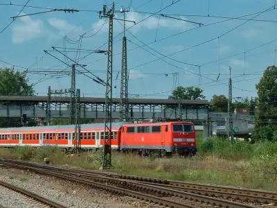 Elektrolok Deutsche Bahn 111 052-7 Bahnhof Freilassing