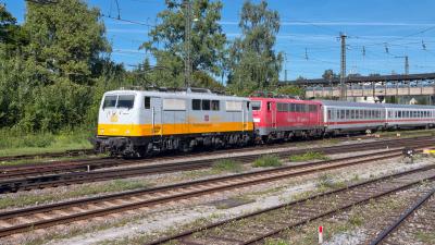 Elektrolokomotiven Doppeltraktion Königssee-Express Freilassing