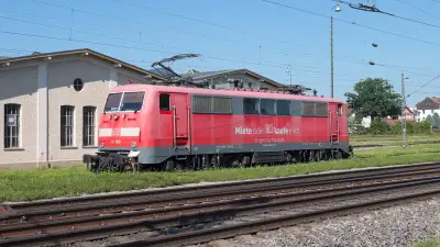 Elektrolokomotive Deutsche Bahn DB 111 189 in Freilassing
