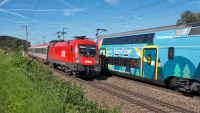 Elektrolokomotive ÖBB Taurus 1116 060 Westbahn KlimaTicket Niederstrass