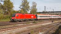 ÖBB SIEMENS Taurus 1116 112 mit einem Eurocity in Freilassing