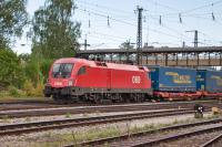 Elektrolokomotive ÖBB Taurus 1116 150 in Freilassing