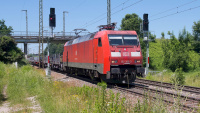 Elektrolokomotive DB 152 105-3 Güterzug Niederstrass