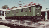 Elektrolokomotive DB 144 508-9 Drehscheibe Lokschuppen Freilassing