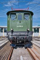 Altbau-Elektrolokomotive DB 144 508-9 in der Lokwelt Freilassing