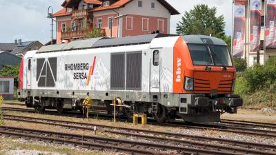 Elektrolokomotive BBW Vectron 1247 905 am ehemaligen Betriebswerk Freilassing