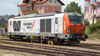 Elektrolokomotive BBW Vectron 1247 905 am ehemaligen Betriebswerk Freilassing