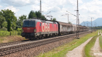 Elektrolokomotive ÖBB 1293 191 Güterzug Niederstrass