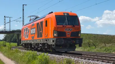 Elektrolokomotive RTS SWIETELSKY SIEMENS Vectron 248 095 bei Niederstrass