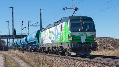 Elektrolokomotive SIEMENS Vectron SETG 193 736 bei Niederstrass