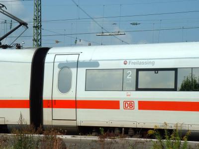 Zug-Taufe DB ICE 1 401 056-7 'Freilassing' am Bahnhof Freilassing 2004