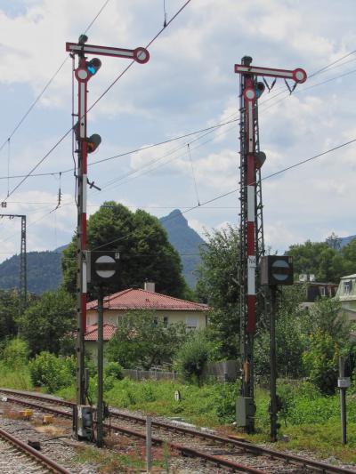 Bad Reichenhall Bahnhof Formsignale Eisenbahn