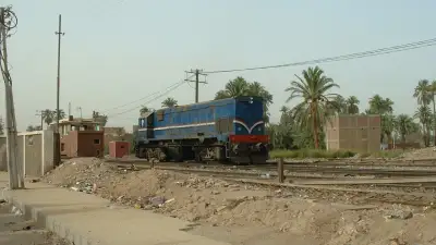 Diesellokomotive in Luxor, Ägypten GM EMD G22