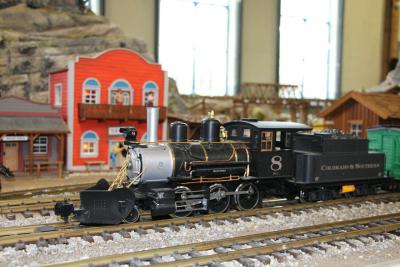 LGB-Westernbahn der Lokwelt Freilassing Güterzug Dampflok