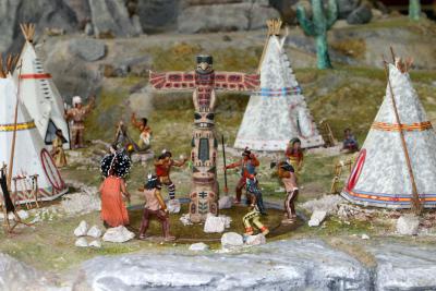 Indianer auf der LGB Western-Bahn in der Lokwelt Freilassing