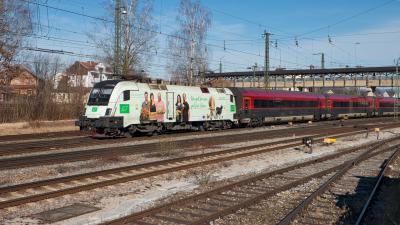 Elektrolokomotive ÖBB 1116 231 Railjet Freilassing Bahnhof