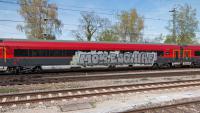 ÖBB Railjet Personenzug Schnellzug Graffiti Personenwagen Eisenbahn