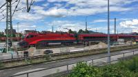 Bahnhof Freilassing Baustelle Bahnsteig ÖBB Railjet