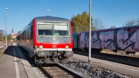 Baureihe 628 und 928 in 928 574 in Hörpolding bei Traunreut