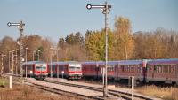 Baureihe 628 und 928 in 928 574 in Hörpolding bei Traunreut