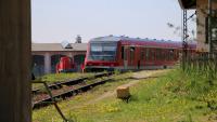 VT BR 628 928 630 der DB am Bahnhof Freilassing am Ablaufhügel